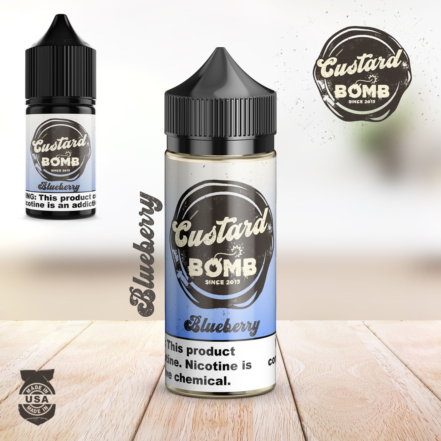 Vapergate - Custard Bomb - Blueberry