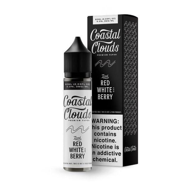 Coastal Clouds - ICED Red White and Berry