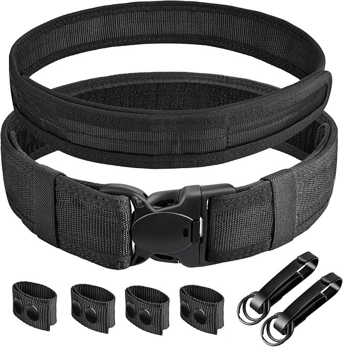 Tactical Duty Belts (Inner and Outer) with Belt Keepers and Key Holders