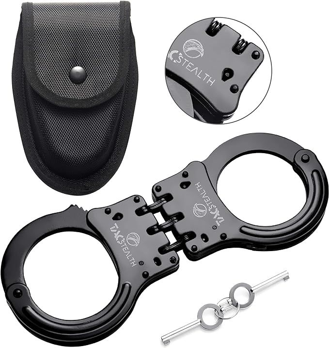 Hinged Handcuff with Carrying Case