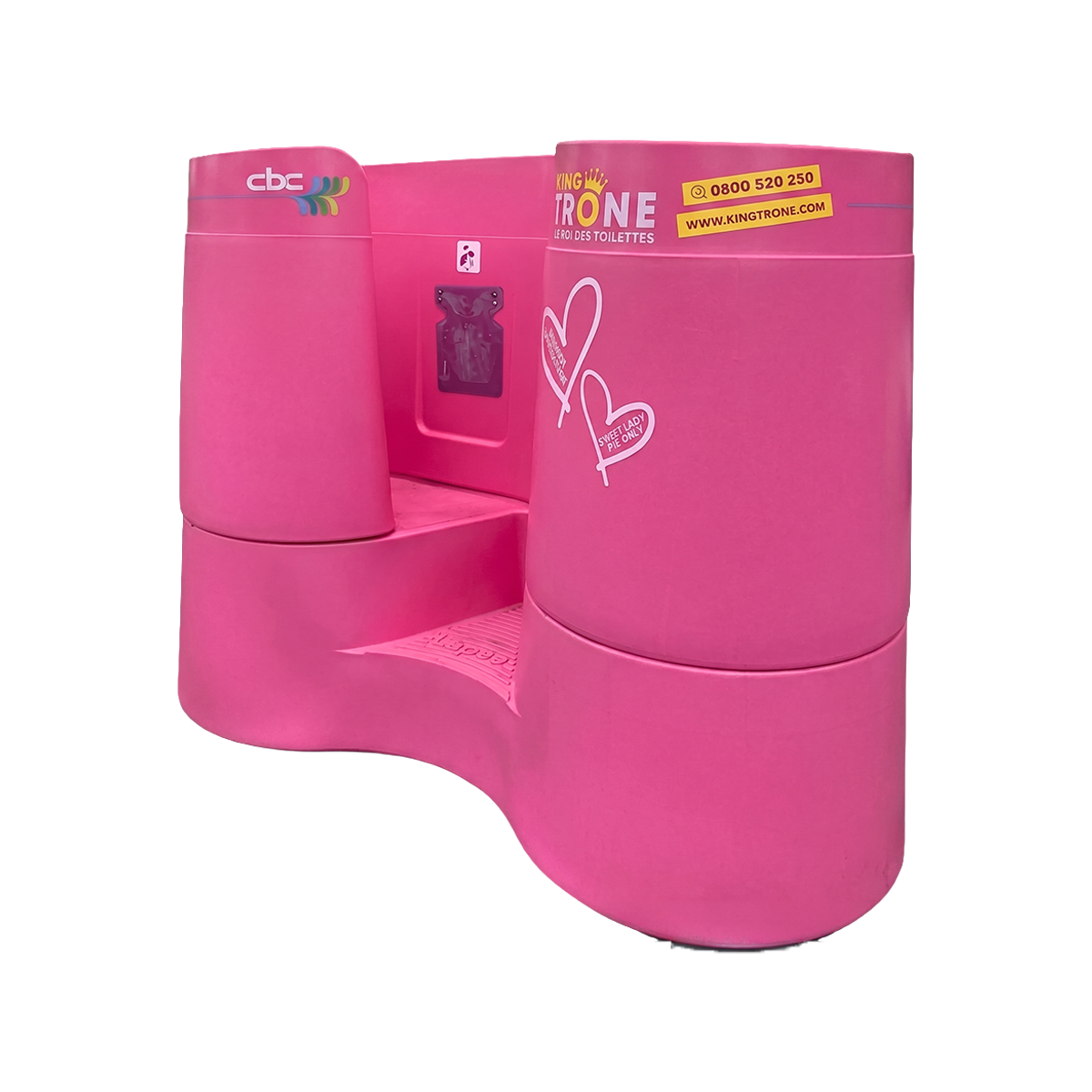 Urinoir féminin Lapee (3 places, autonome ou raccordable)