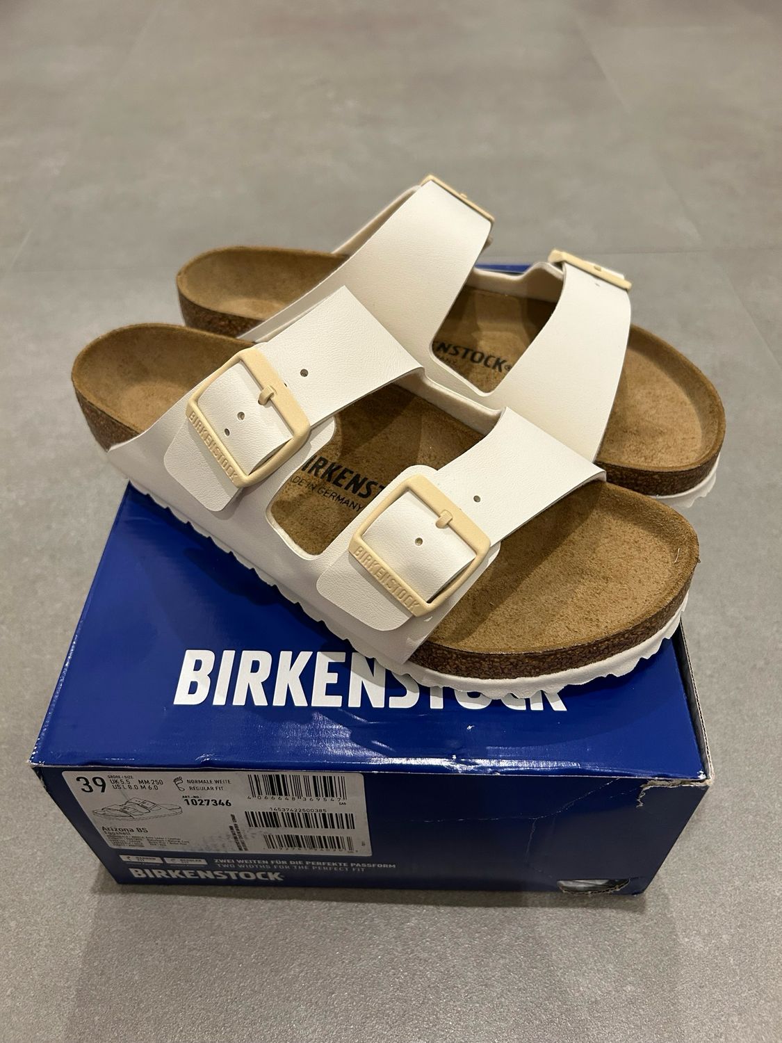 Birkenstock Arizona Eggshell Art. 1027346 Gr. 39 normale Weite Birkenstock Arizona Eggshell Art. 1027346 Gr. 39 normale Weite