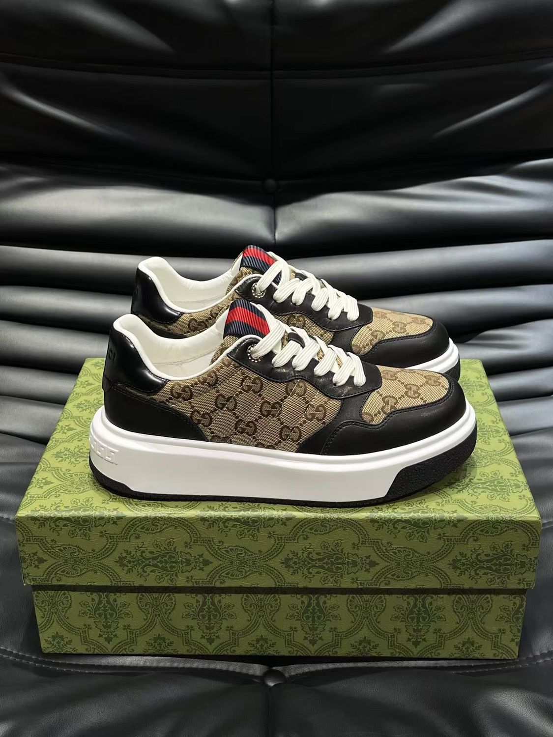 Gucci Re-Web GG-Canvas Herren-Freizeitsneaker GDA08