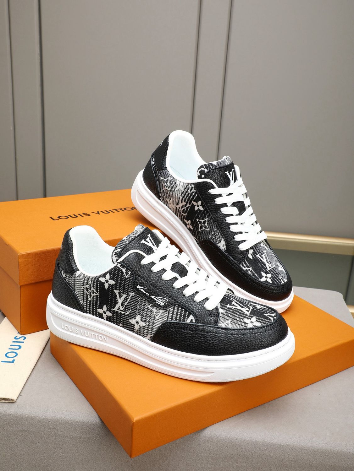 Louis vuitton beverly hills monogram men shoes casual sport sneakers LTA13