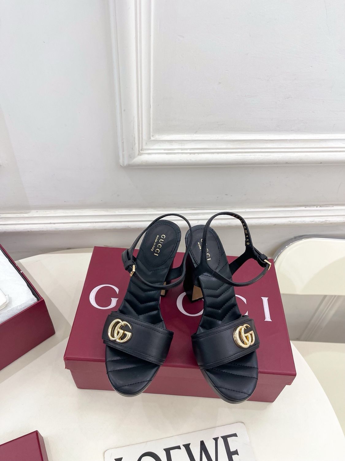 Gucci platform sandals women high heels GPA01