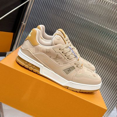 Louis Vuitton Trainer Monogram chaussures de sport décontractées pour homme LTA19