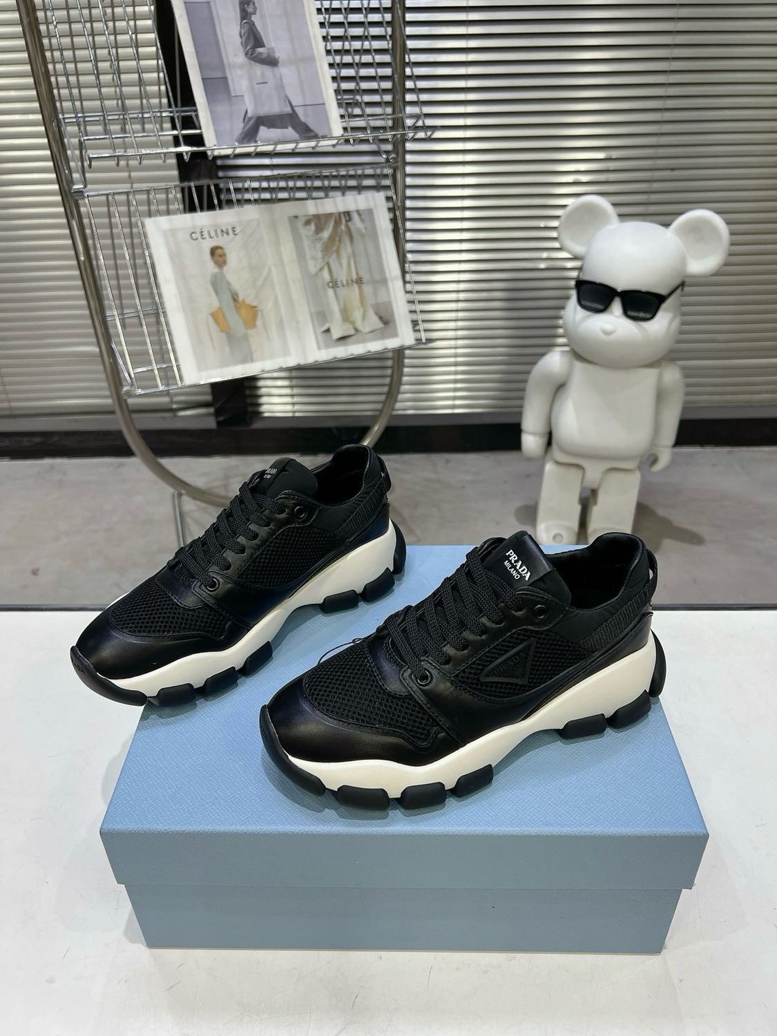 Ανδρικά casual αθλητικά sneakers Prada America's Cup PNA15