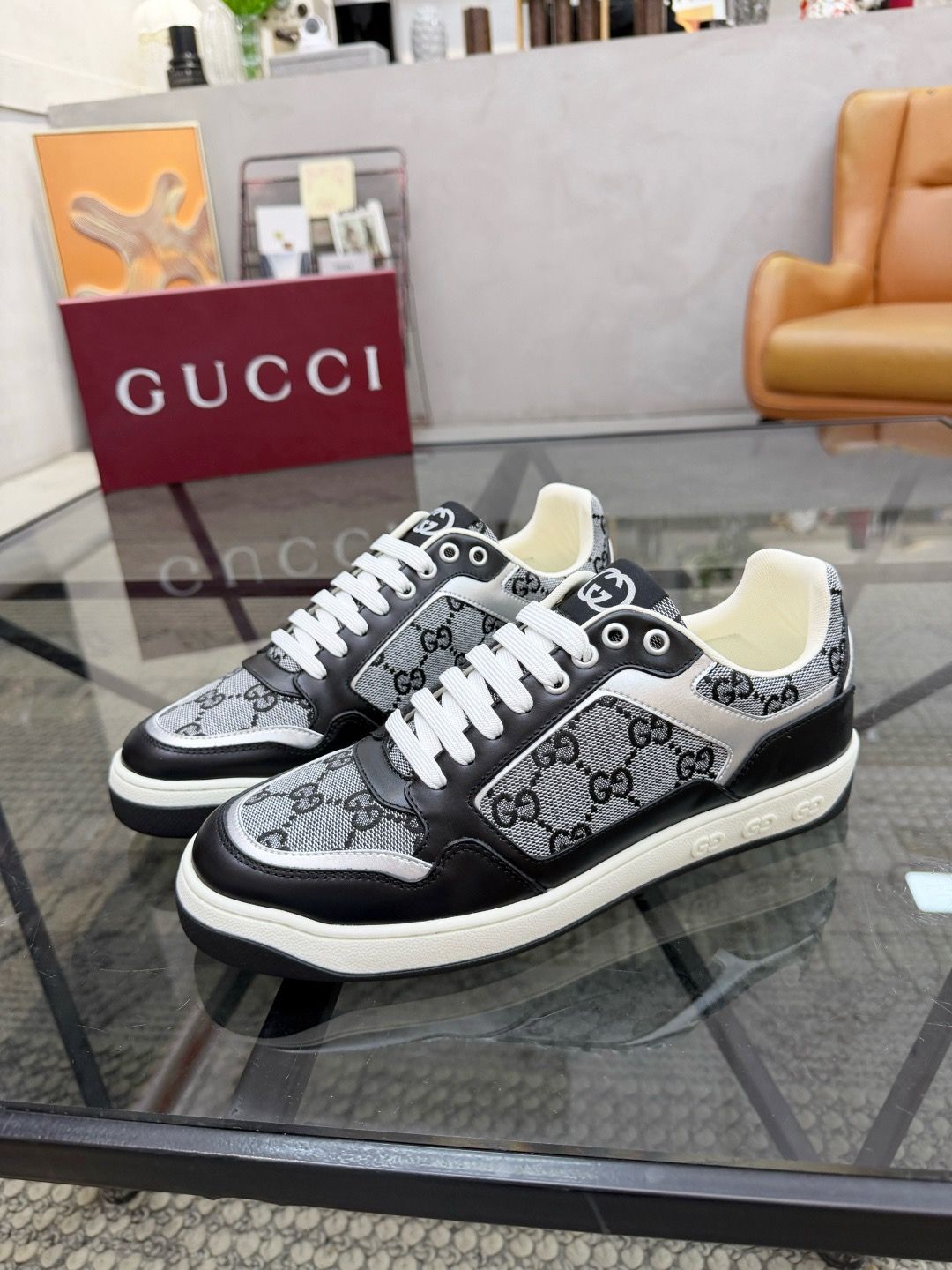 Gucci MAC80 embroidered GG men shoes casual sneakers GDC02