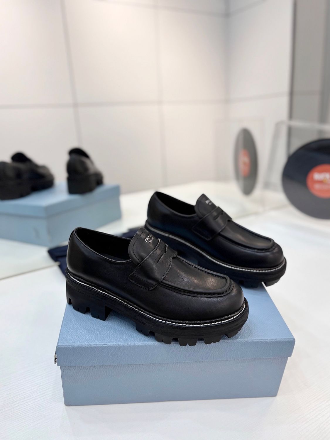 Prada monolith women loafers JPC04
