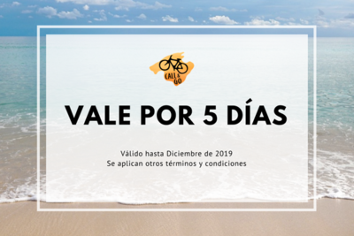 Vale por 5 días