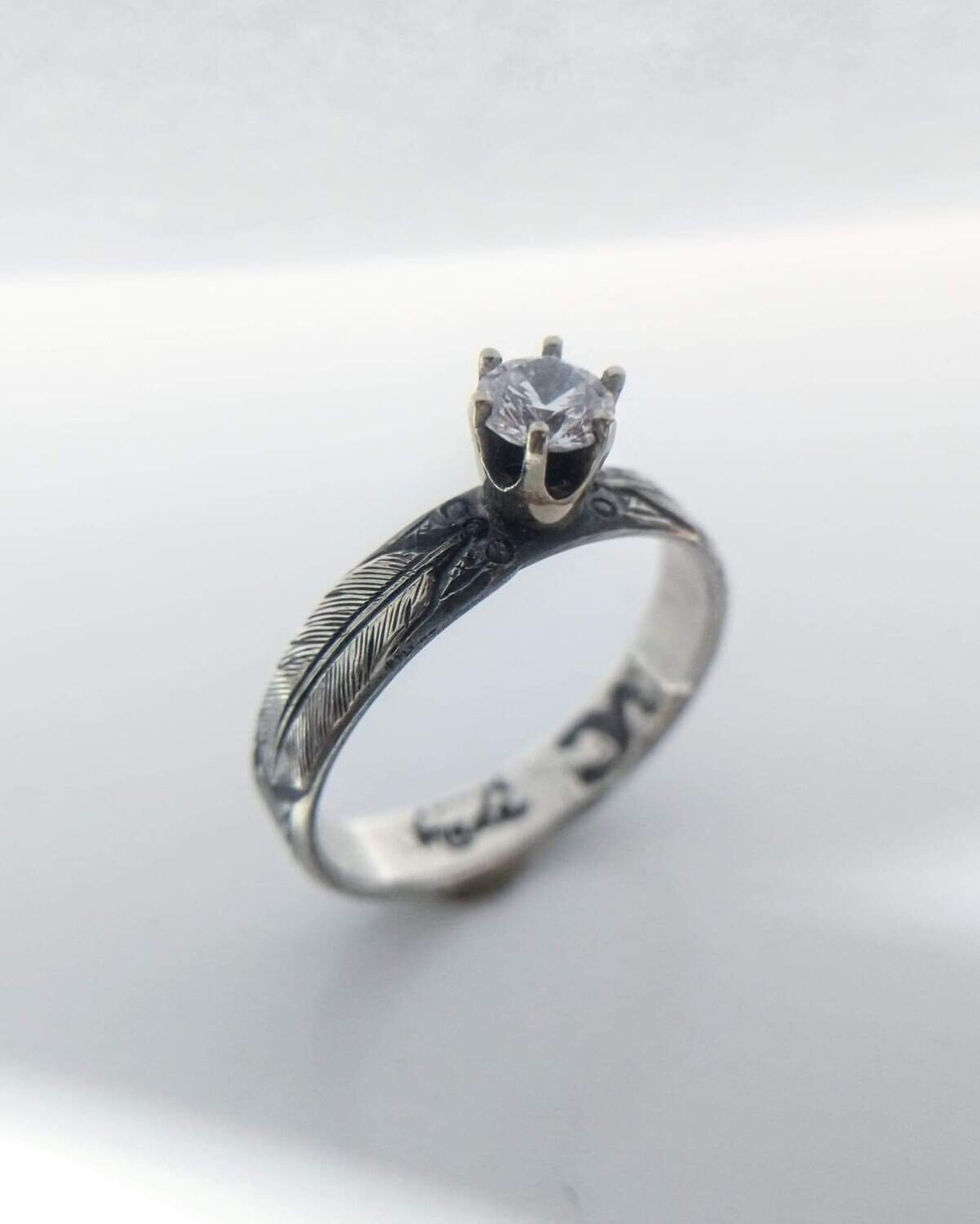Sterling Silver Feather Ring