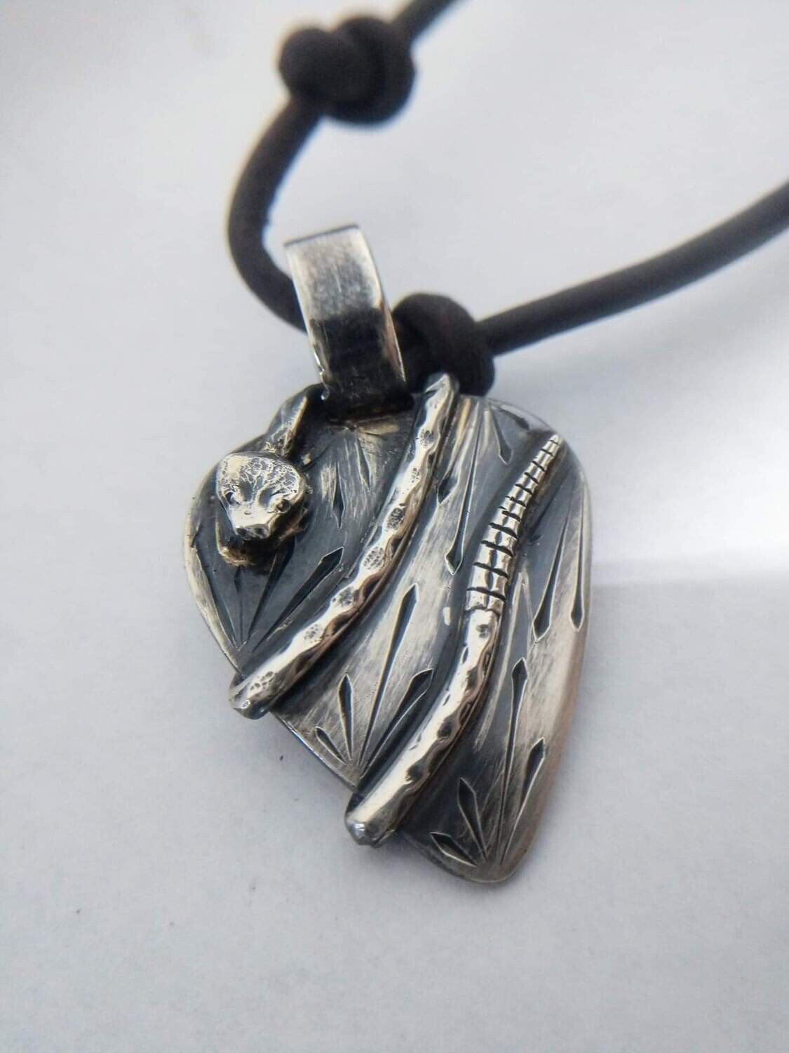 Sterling Silver Snake Pendant