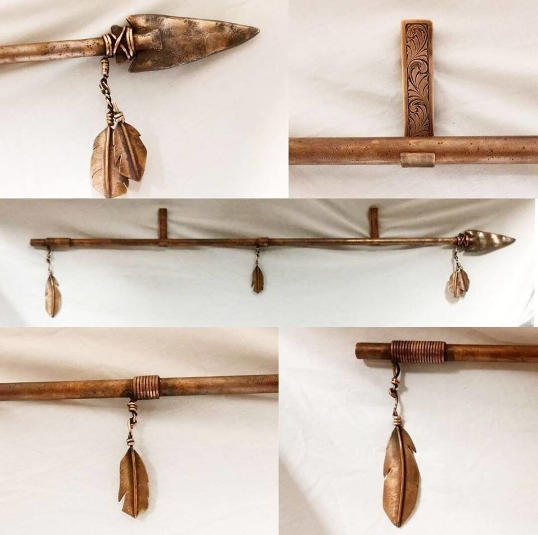 Copper Spear Sculpture