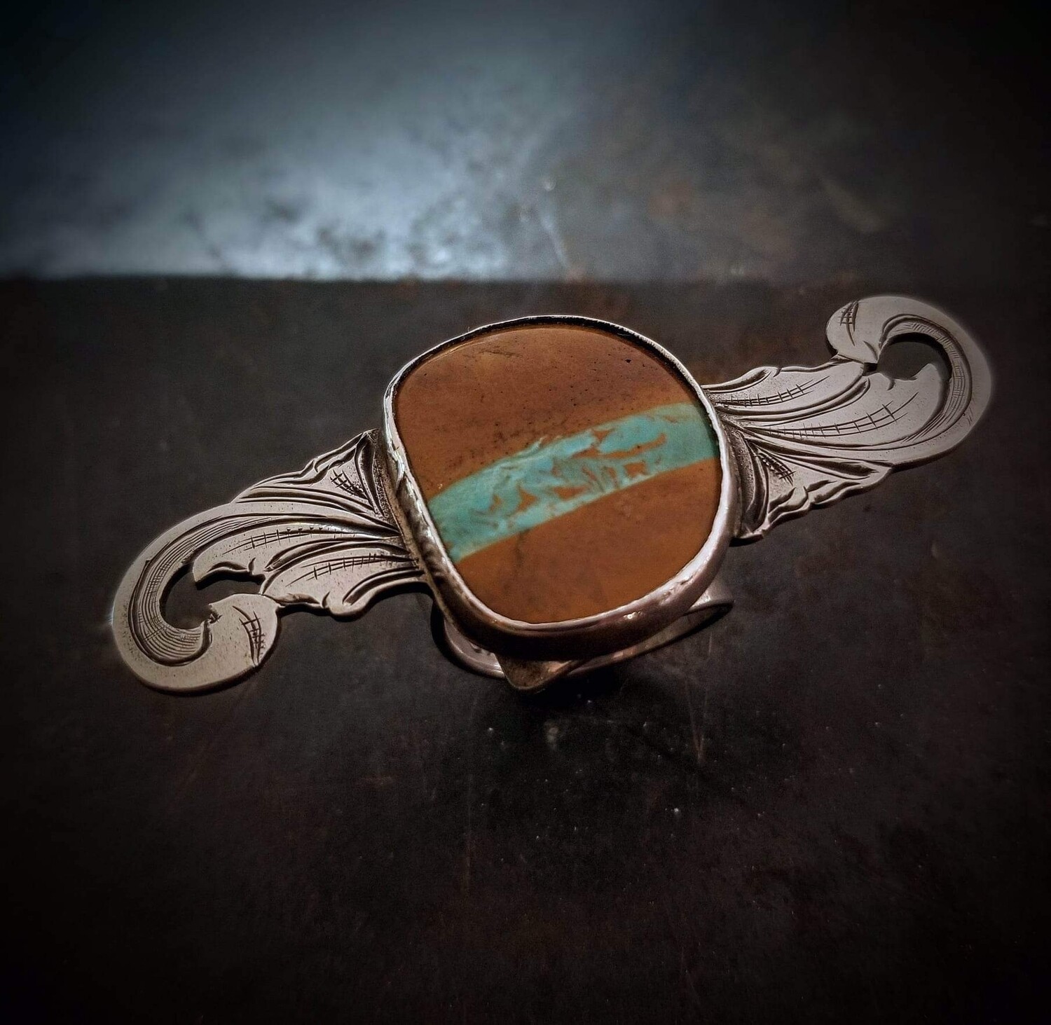 Royston Ribbon Turquoise Ring