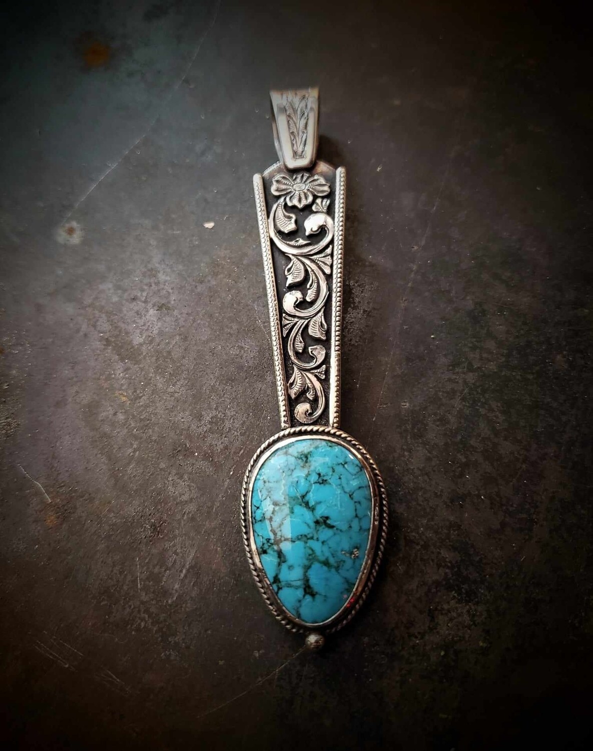 Sterling Silver Scroll Pendant