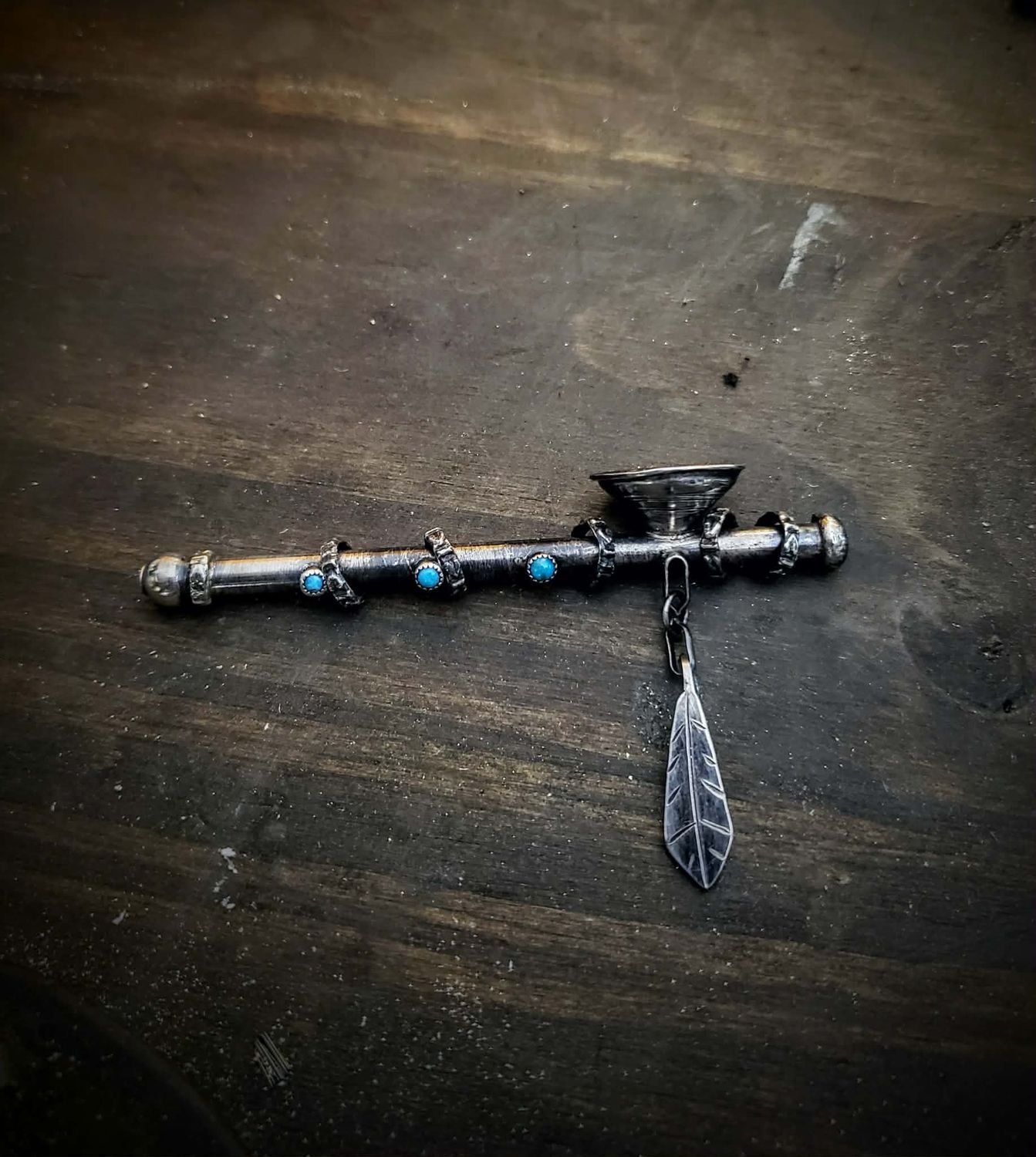 Feather  Peace Pipe