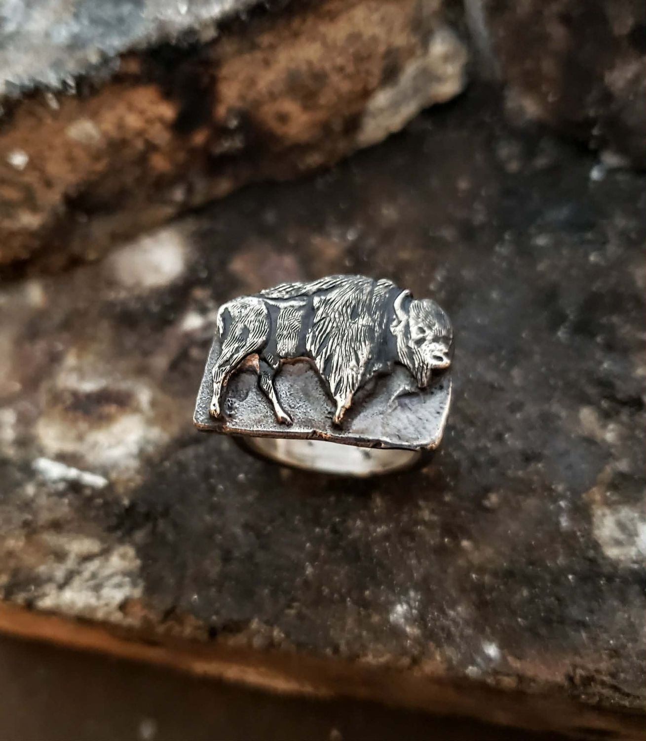 Sterling Silver Bison Ring Sterling Silver Bison Ring