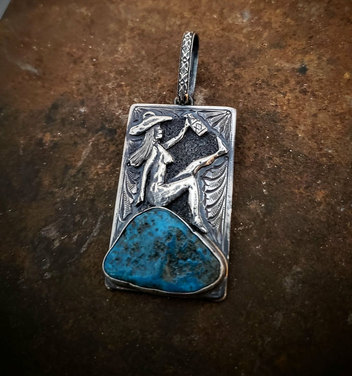 Cowgirl on Turquoise Cowgirl on Turquoise