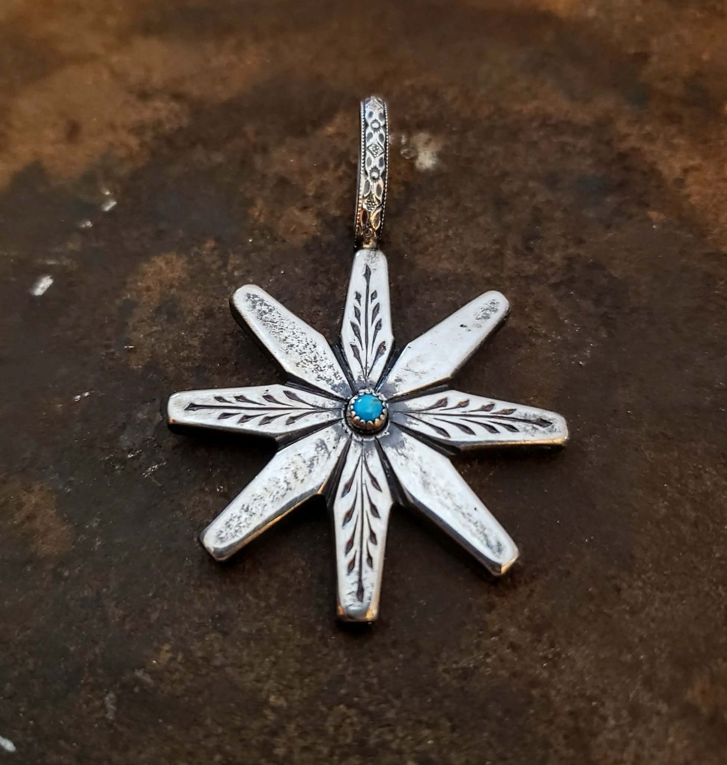 Sterling Silver Rowel Pendant Sterling Silver Rowel Pendant