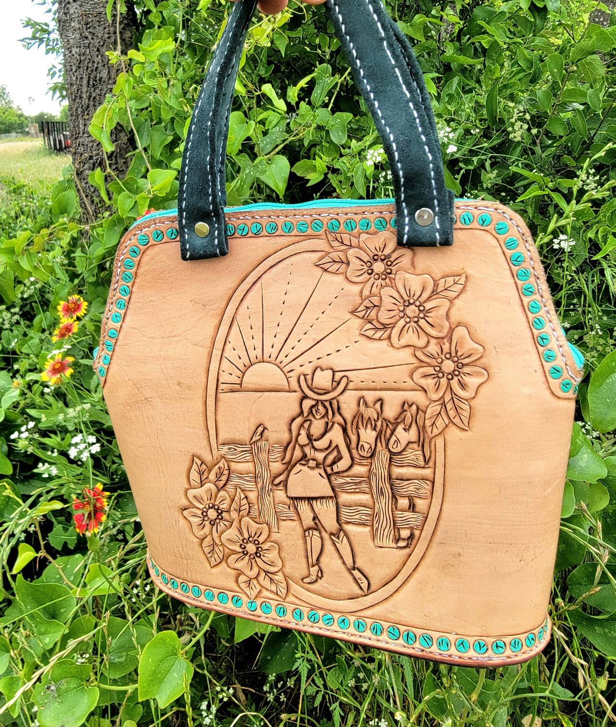 A Cowgirl and Her Horses Purse A Cowgirl and Her Horses Purse