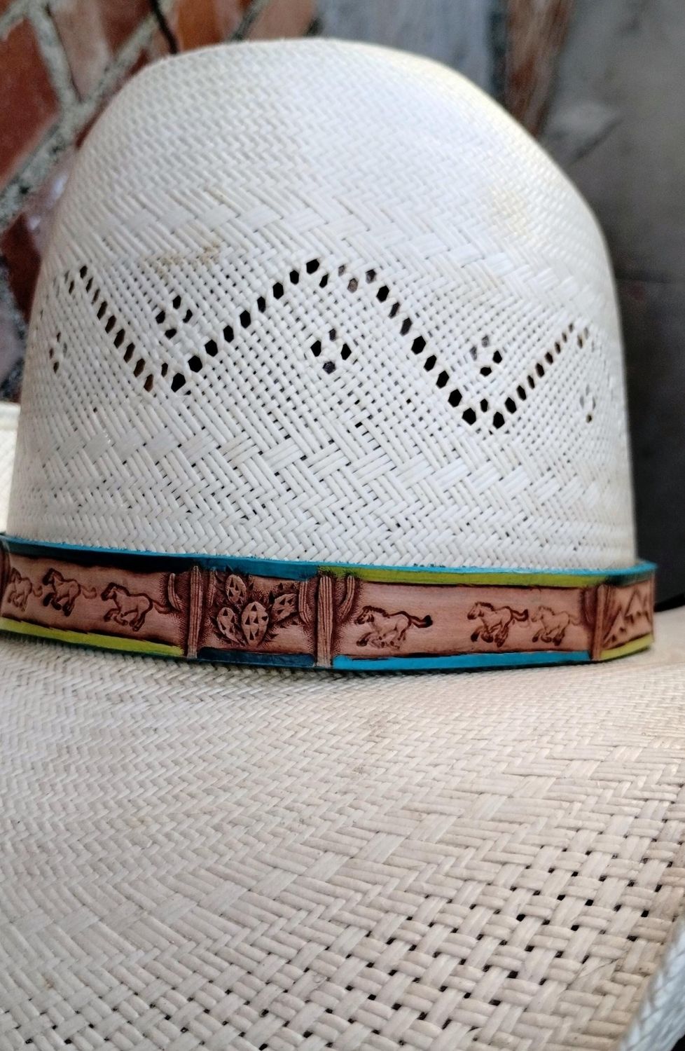 Cactus and Wild Horses Hatband