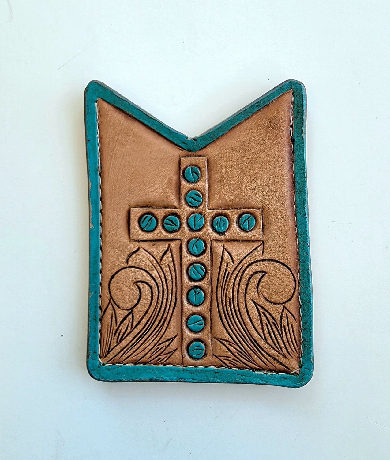 Turquoise Cross Card Wallet Turquoise Cross Card Wallet