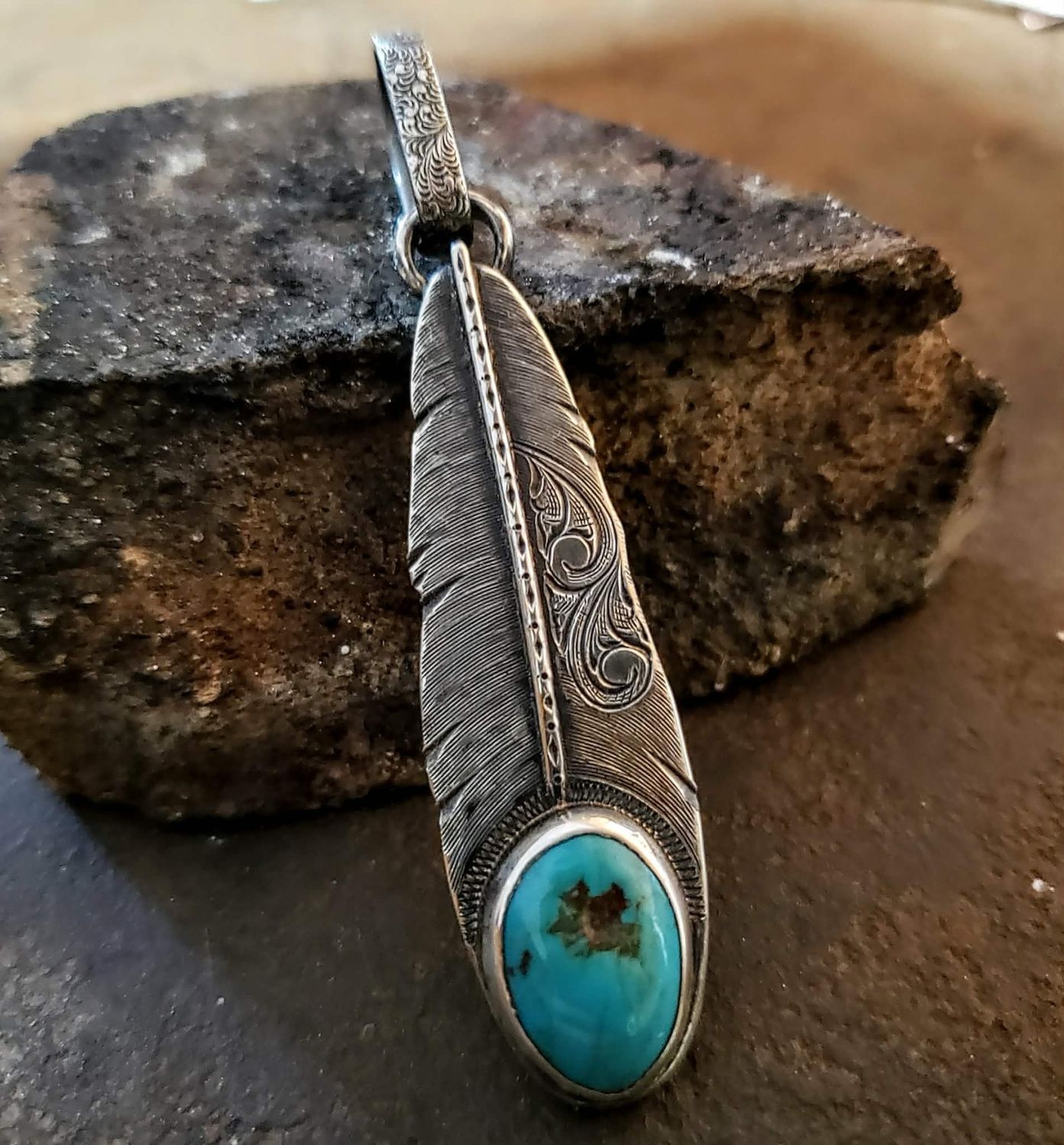 Sterling Silver Feather Pendant Sterling Silver Feather Pendant