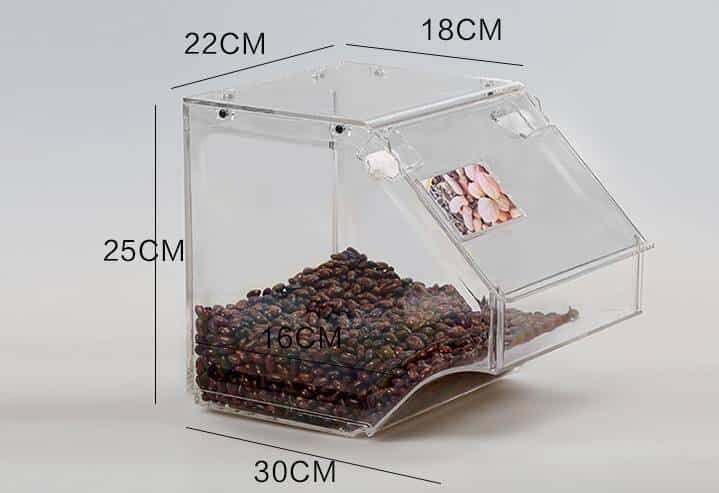 Candy container or food container for dry food, 8 litres.