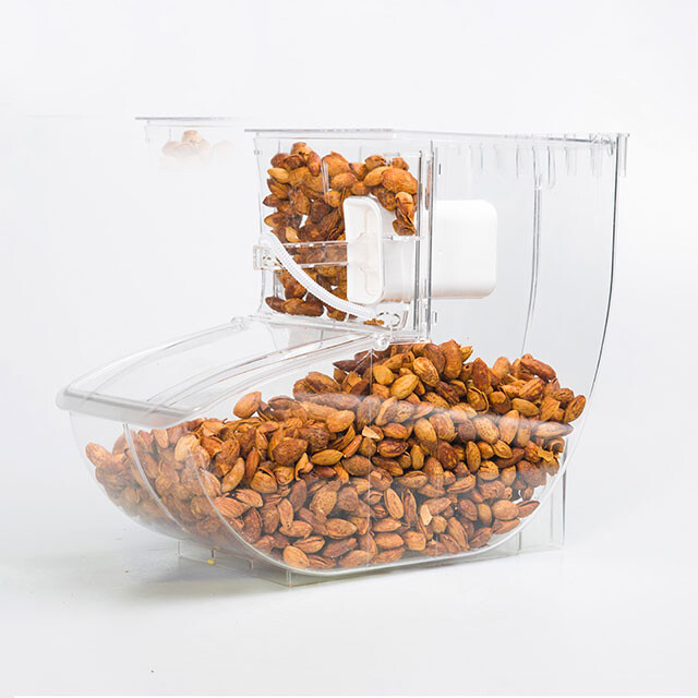 Almost unbreakable PCTG confectionery box or bulk food box.