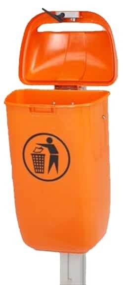 Kunststof city-afvalbak 50 liter