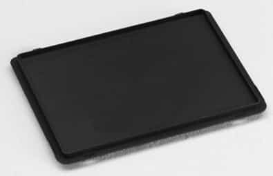ESD safe hinged lid