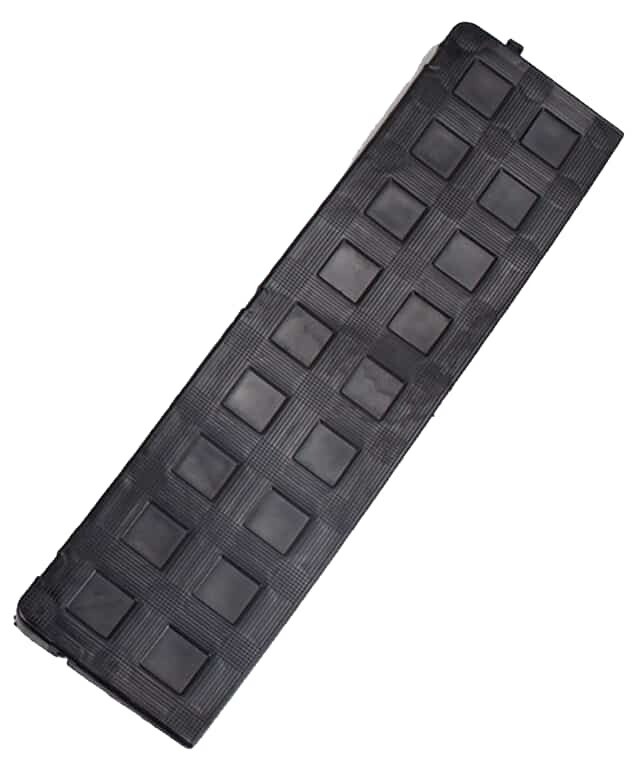 Vrouwelijke zijde tegel 500x130x25 mm zwart