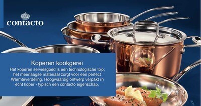 Copper pans are a feast for the eyes in your restaurant or hotel.