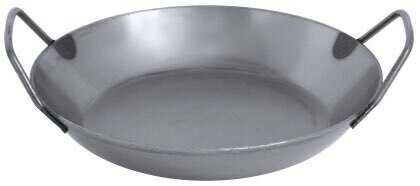 Crêpe Pan
mild steel, 2 mm flat blue steel handle with hanging loop, suitable for any cooking method including induction, heavy gauge