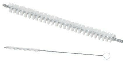 Pourer Brush
nickel plated wire steel, white polyamide bristles, with hanging loop, for cleaning pourers and tubes