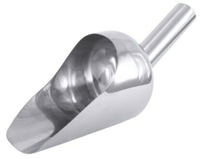 Scoop
stainless steel, mirror polished finish, with hollow handle