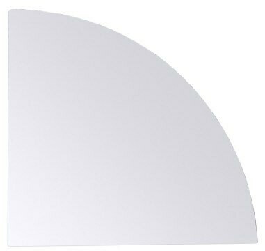 buffetplateau-kwart cirkel, rvs 18/10 hoogglans