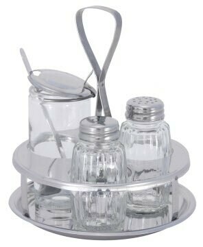 3 piece table set stainless steel 18/0