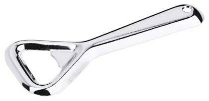 De alom bekende flessenopener, verchroomd.