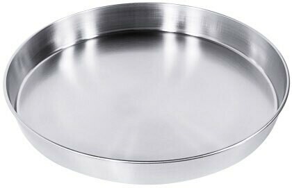 Bierglas dienblad rond rvs zijdemat
