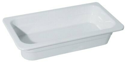 GN Containers van wit melamine kunststof, hoge kwaliteit.