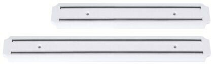 Messenhouder met 2x magneetstrip ABS Wit.