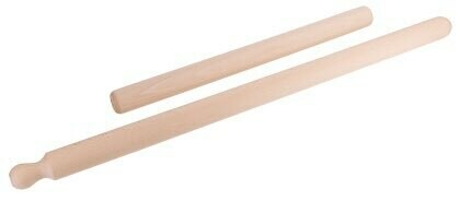 Pasta roller of rolstok van ongelakt hardhout.