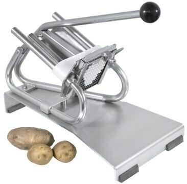Patatsnijder 4 tot 5 kilo per minuut.