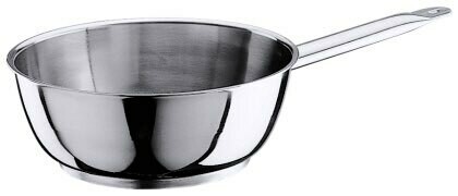 Saus steelpan hoogglans chroom-nikkel rvs