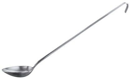 Saus of Juslepel met lange steel.