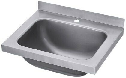 Spoelbak voor het handenwassen, rvs, wandmontage.