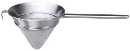 Trechter of puntzeef van gaas, met ronde steel.