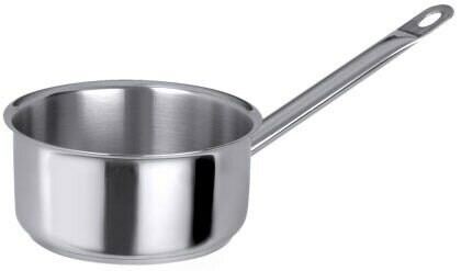 Steelpan middelhoog model met buisgreep.
