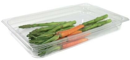 Vershouddoos van transparant onbreekbaar polycarbonaat GN 1/1